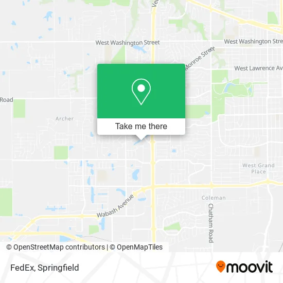 FedEx map