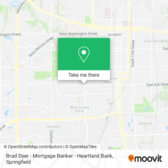 Brad Dyer - Mortgage Banker - Heartland Bank map