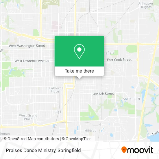 Mapa de Praises Dance Ministry
