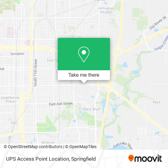 UPS Access Point Location map