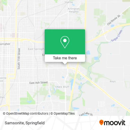 Mapa de Samsonite