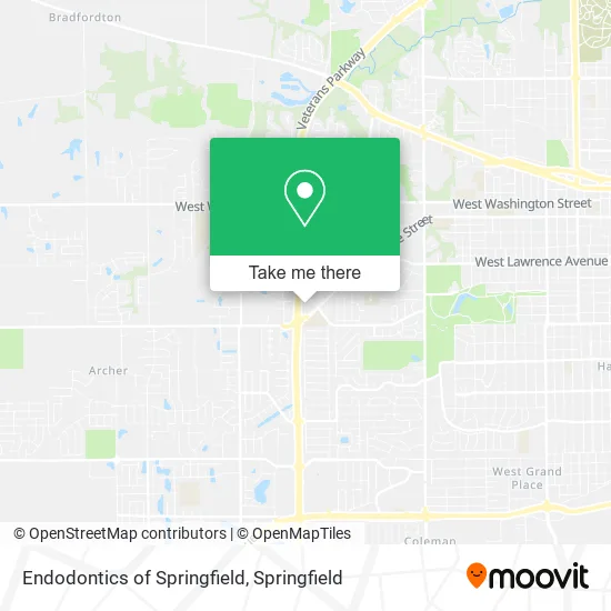 Mapa de Endodontics of Springfield