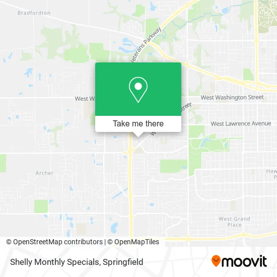 Mapa de Shelly Monthly Specials