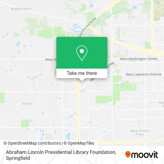 Mapa de Abraham Lincoln Presidential Library Foundation