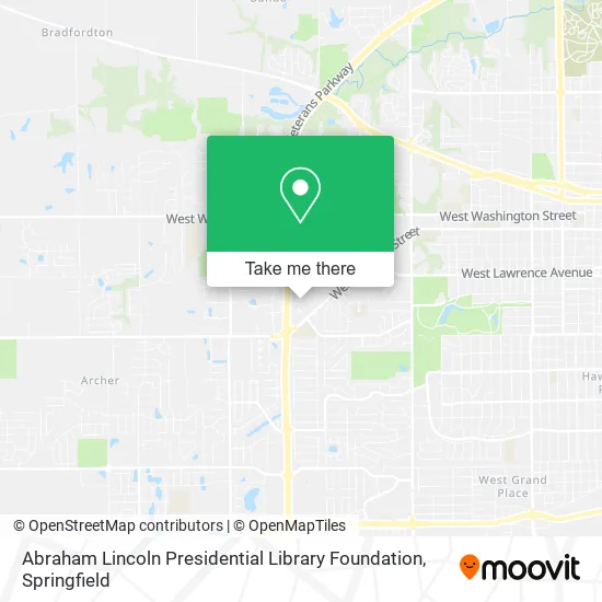 Abraham Lincoln Presidential Library Foundation map