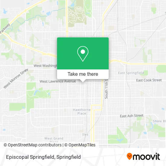 Episcopal Springfield map