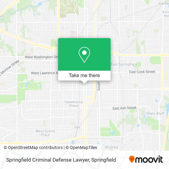 Springfield Criminal Defense Lawyer map
