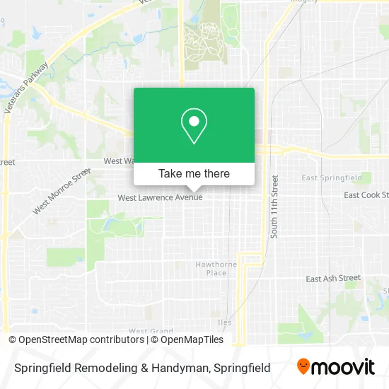 Mapa de Springfield Remodeling & Handyman