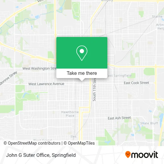 John G Suter Office map