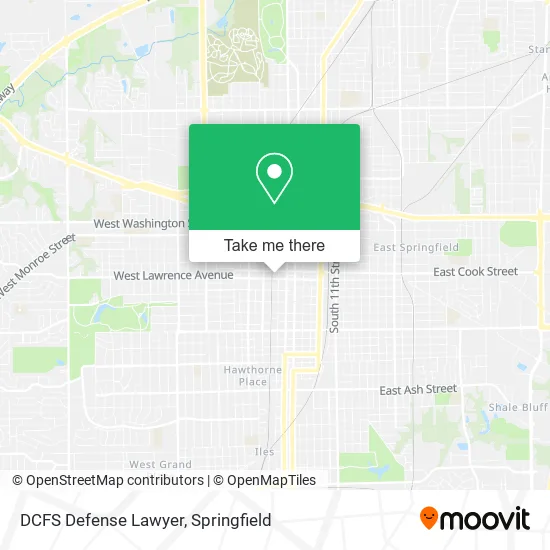 Mapa de DCFS Defense Lawyer