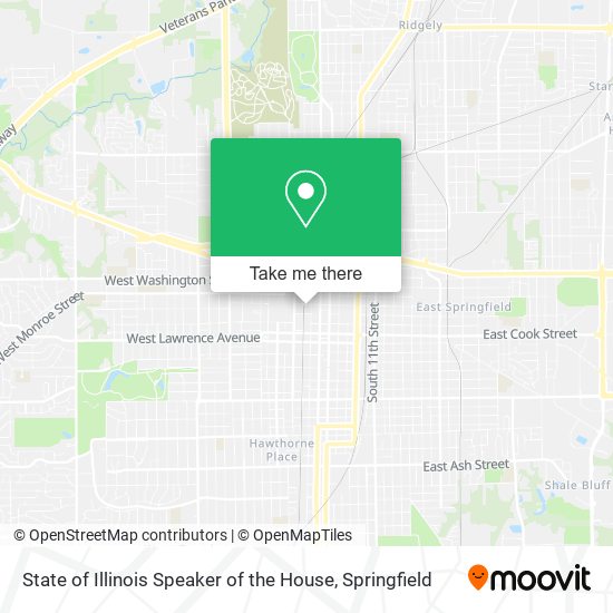 State of Illinois Speaker of the House map