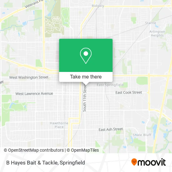 B Hayes Bait & Tackle map