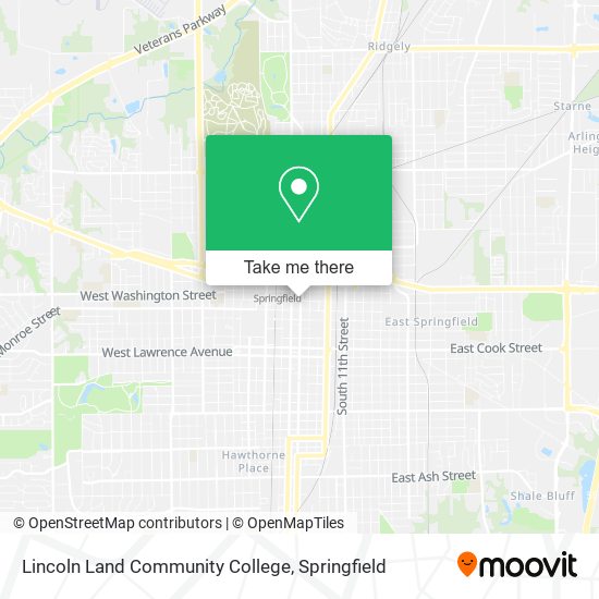 Mapa de Lincoln Land Community College