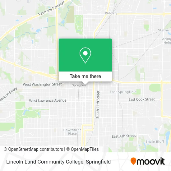 Lincoln Land Community College map