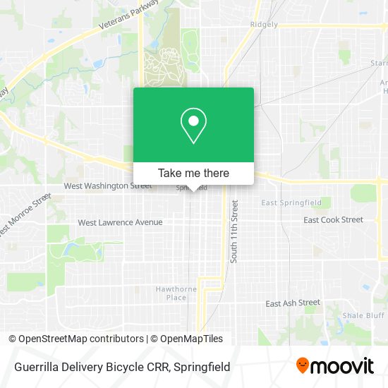 Guerrilla Delivery Bicycle CRR map