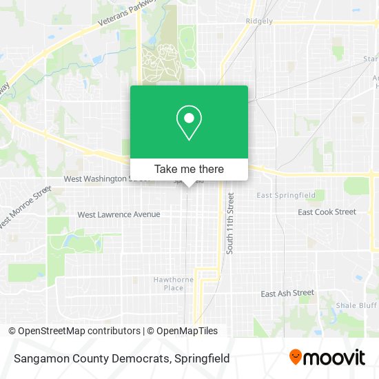 Sangamon County Democrats map