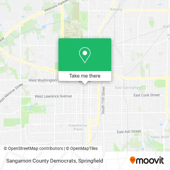 Mapa de Sangamon County Democrats
