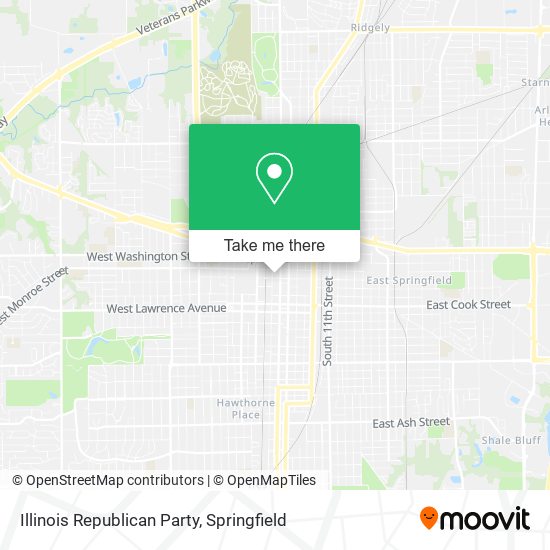 Illinois Republican Party map