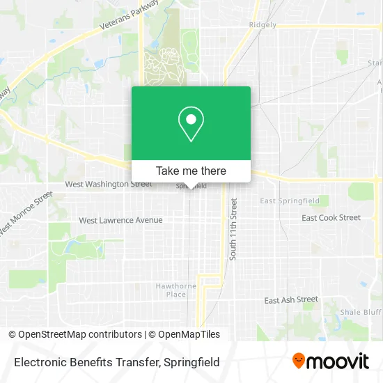 Mapa de Electronic Benefits Transfer