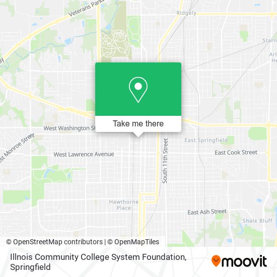 Illnois Community College System Foundation map