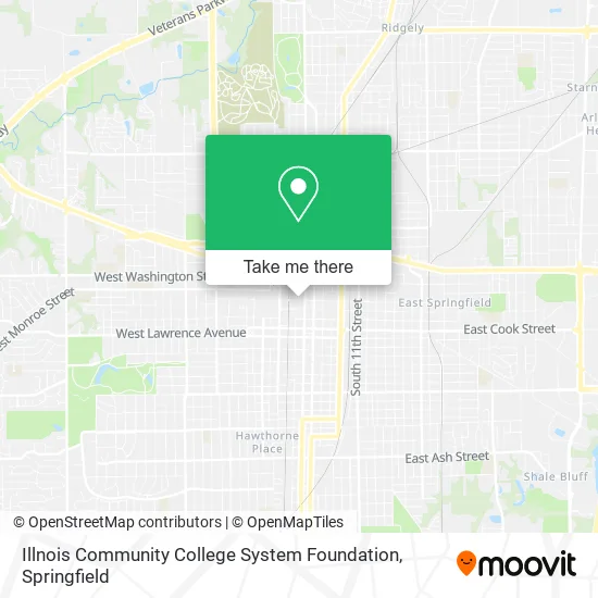 Mapa de Illnois Community College System Foundation