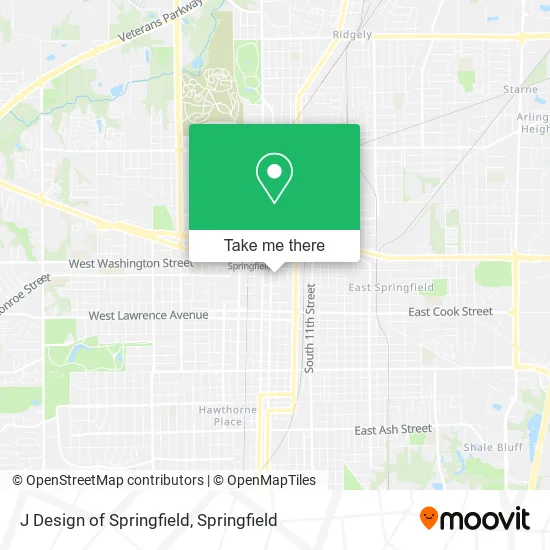 Mapa de J Design of Springfield