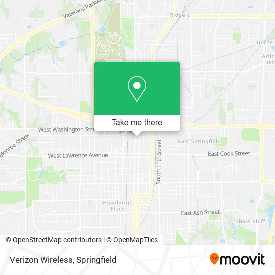 Mapa de Verizon Wireless