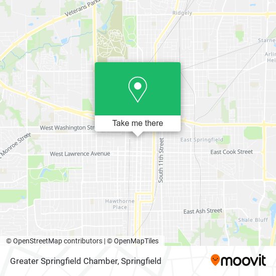 Greater Springfield Chamber map
