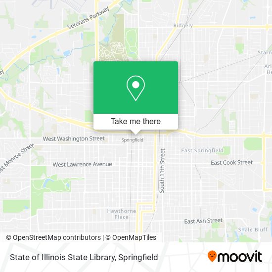 Mapa de State of Illinois State Library