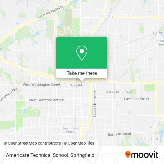 Mapa de Americare Technical School