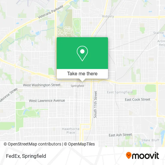 Mapa de FedEx