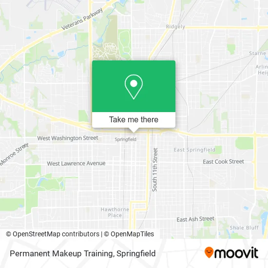 Permanent Makeup Training map