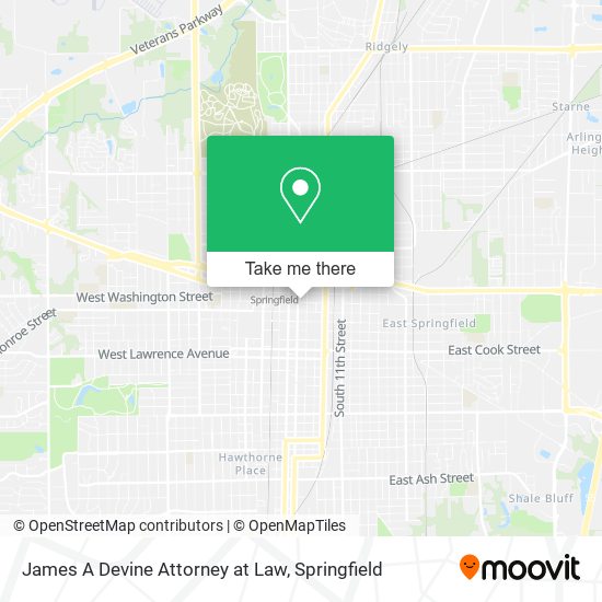 James A Devine Attorney at Law map