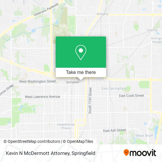 Kevin N McDermott Attorney map