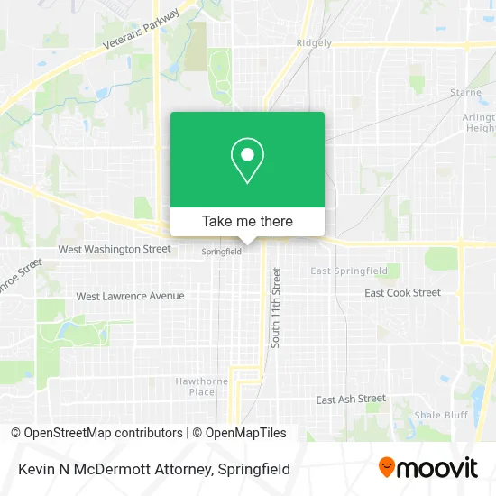 Kevin N McDermott Attorney map