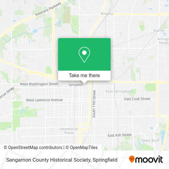 Sangamon County Historical Society map