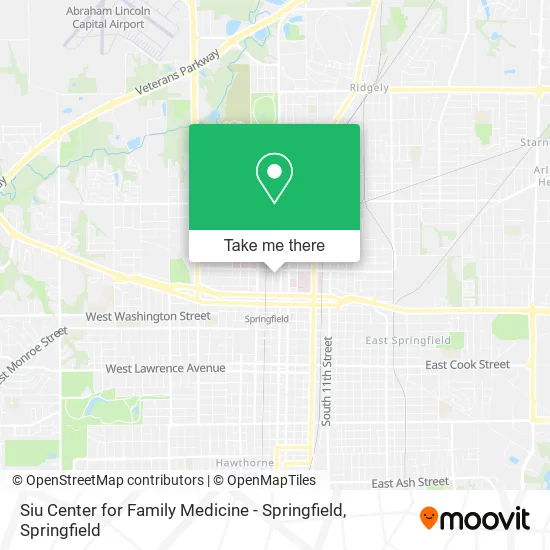 Siu Center for Family Medicine - Springfield map