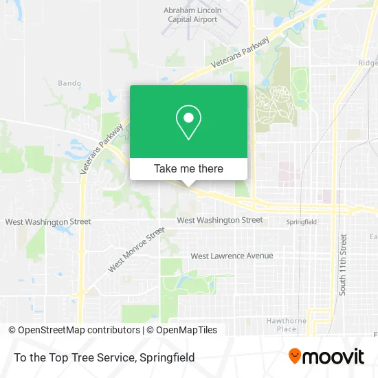 To the Top Tree Service map