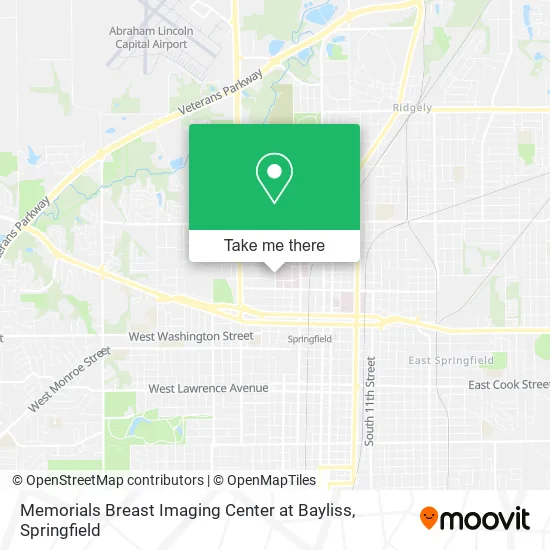Mapa de Memorials Breast Imaging Center at Bayliss