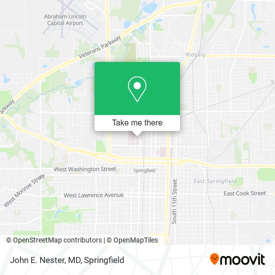John E. Nester, MD map