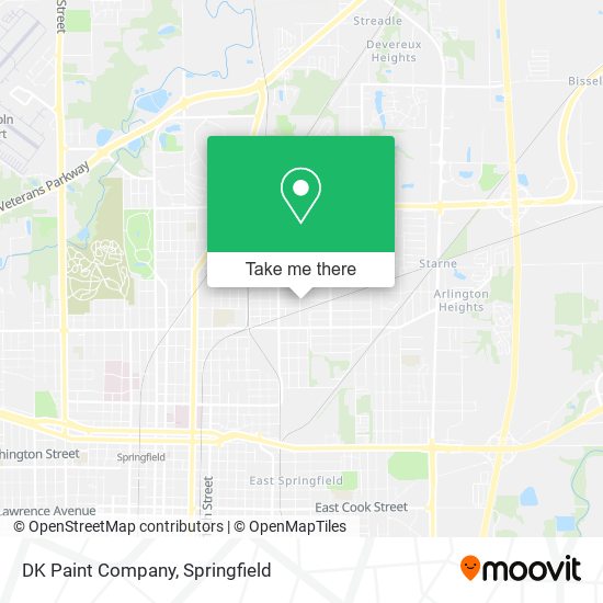 Mapa de DK Paint Company
