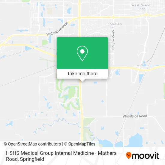 HSHS Medical Group Internal Medicine - Mathers Road map