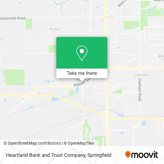 Heartland Bank and Trust Company map