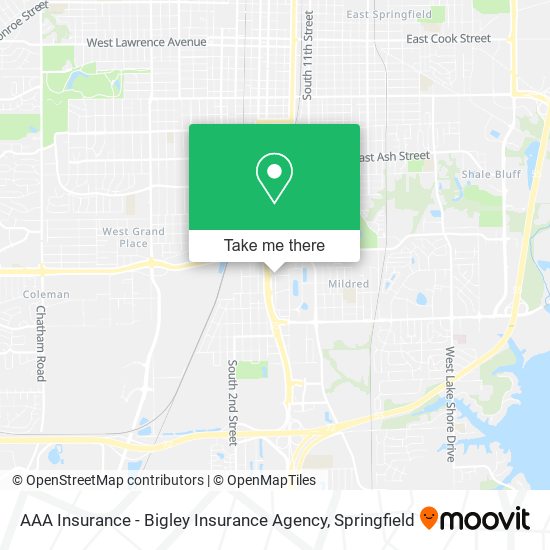 AAA Insurance - Bigley Insurance Agency map