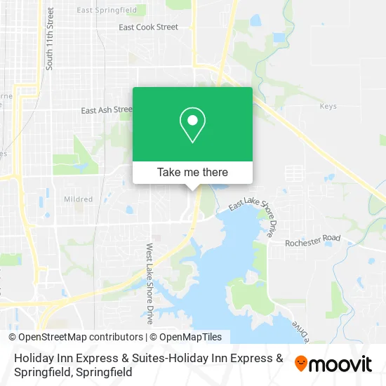 Mapa de Holiday Inn Express & Suites-Holiday Inn Express & Springfield