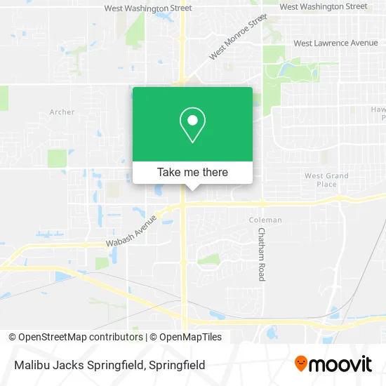 Mapa de Malibu Jacks Springfield