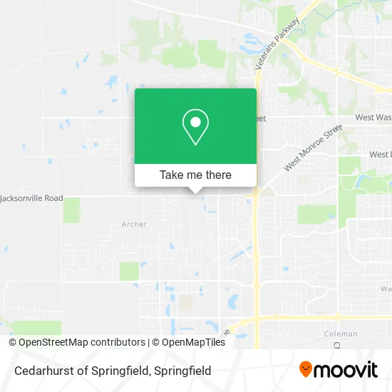 Cedarhurst of Springfield map