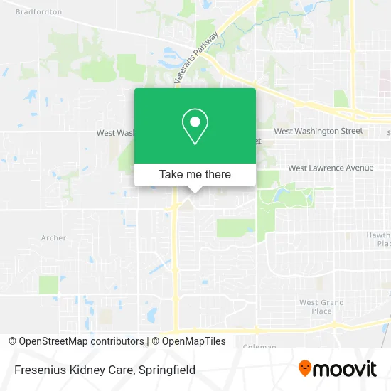 Fresenius Kidney Care map