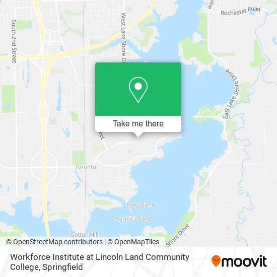 Workforce Institute at Lincoln Land Community College map
