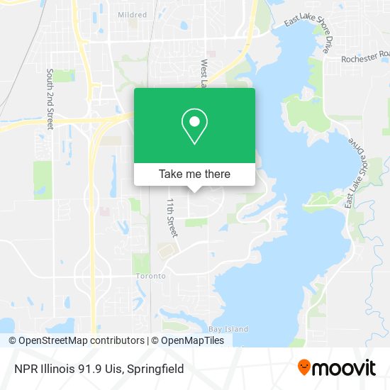 NPR Illinois 91.9 Uis map